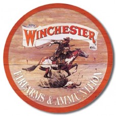 Winchester Express Round Tin Sign